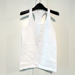 Forever 21 S (Fits XS) Classic White Racerback Tank Top